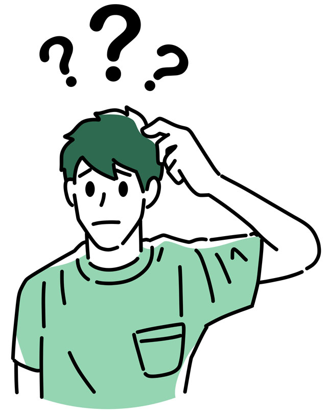 お悩みイラスト