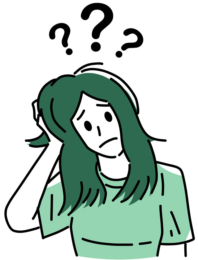お悩みイラスト